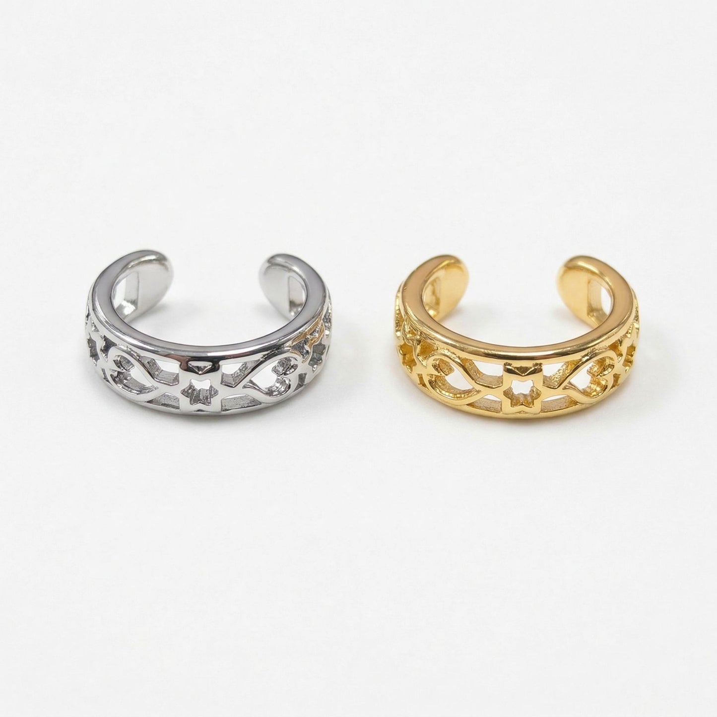 Copper Micro Inlaid Zircon Shaped Exquisite Versatile Without Ear Clip