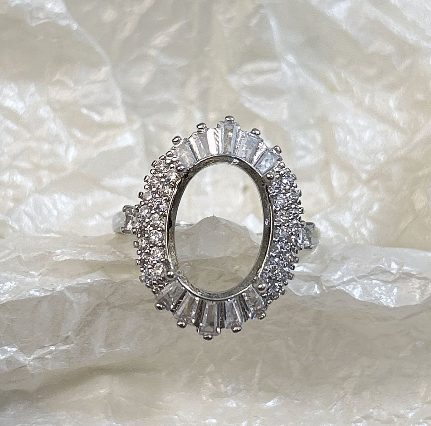 Setting Opening Adjustable Various Sizes Big Diamond Rings