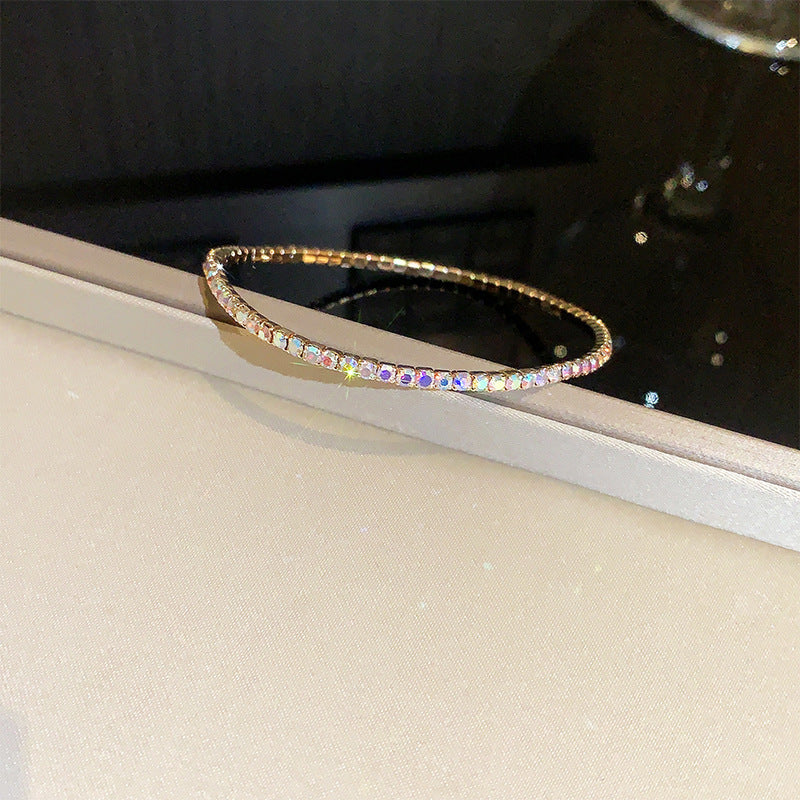 Rhinestone Zircon Elastic Laminated Adjustable Female Bracelets