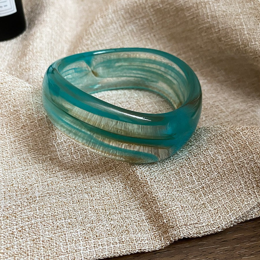 Irregular Resin Mori Style Simple Commute Light Bracelets