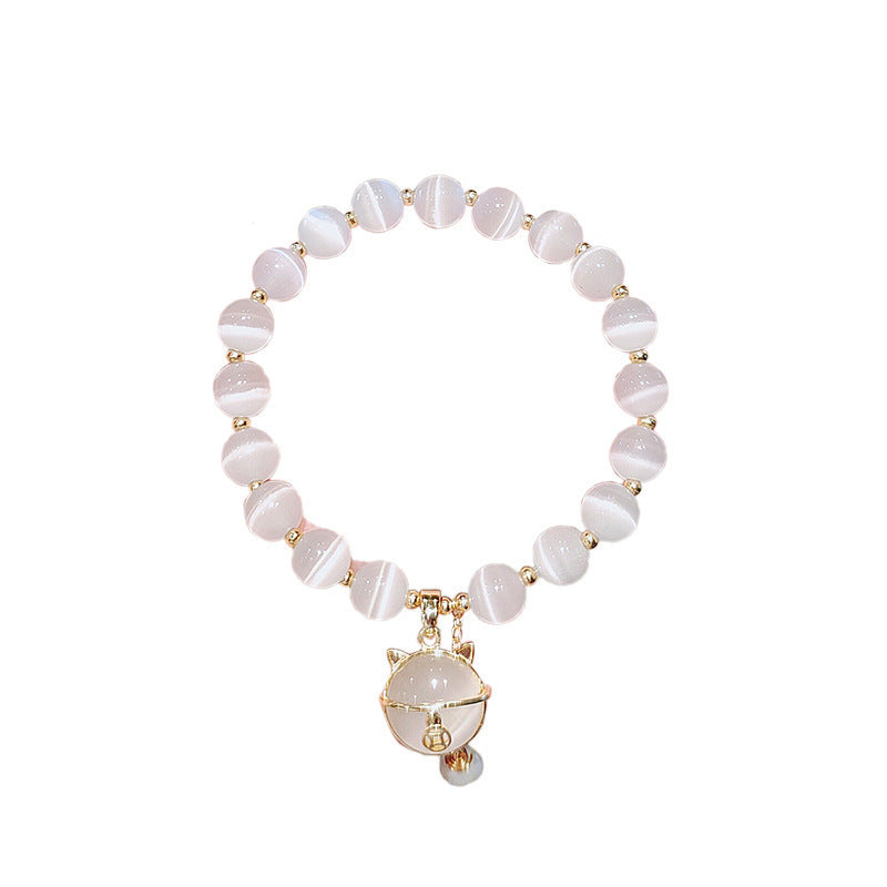 Cat Opal Female Design High-grade Simple Coin Beads Bracelets