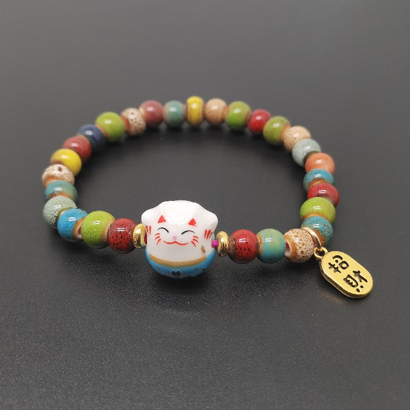 Cat Cartoon Retro Ethnic Style Friend Bracelets