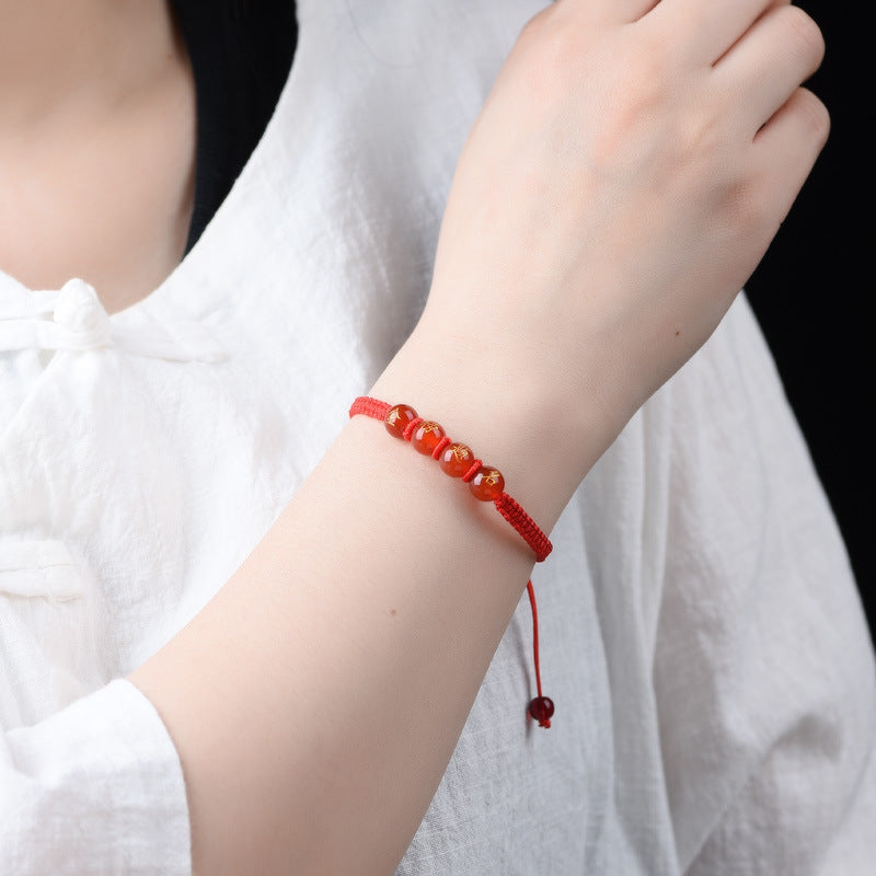 Titre de classement en or Réussissez chaque examen Bracelets rouges