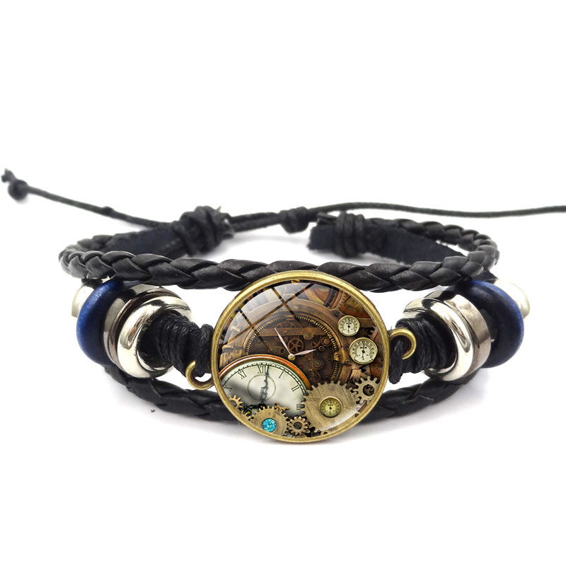 Mechanical Gear Time Stone Female Fashion Bracelets