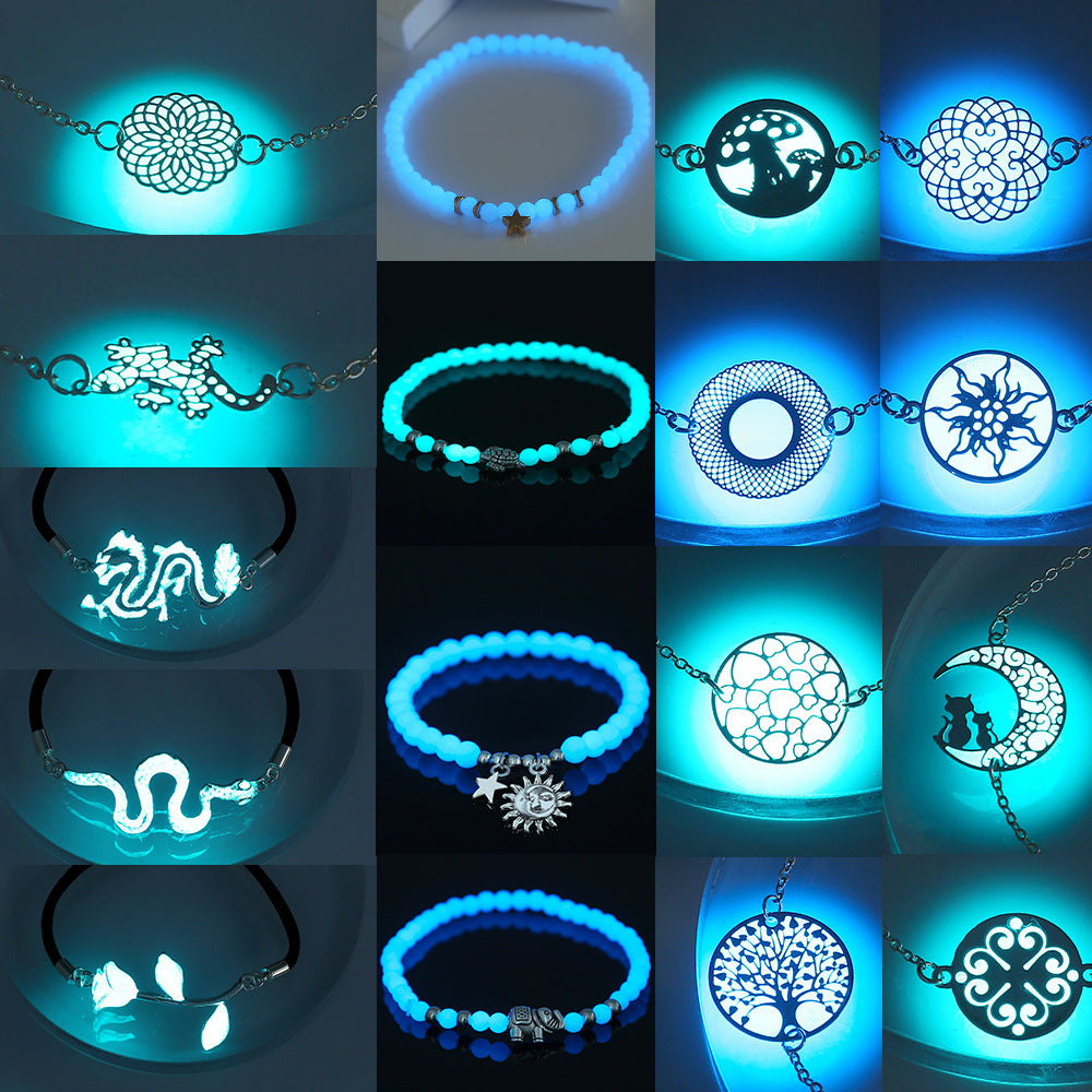 Bracelets coeur créatifs personnalisés et lumineux à la mode