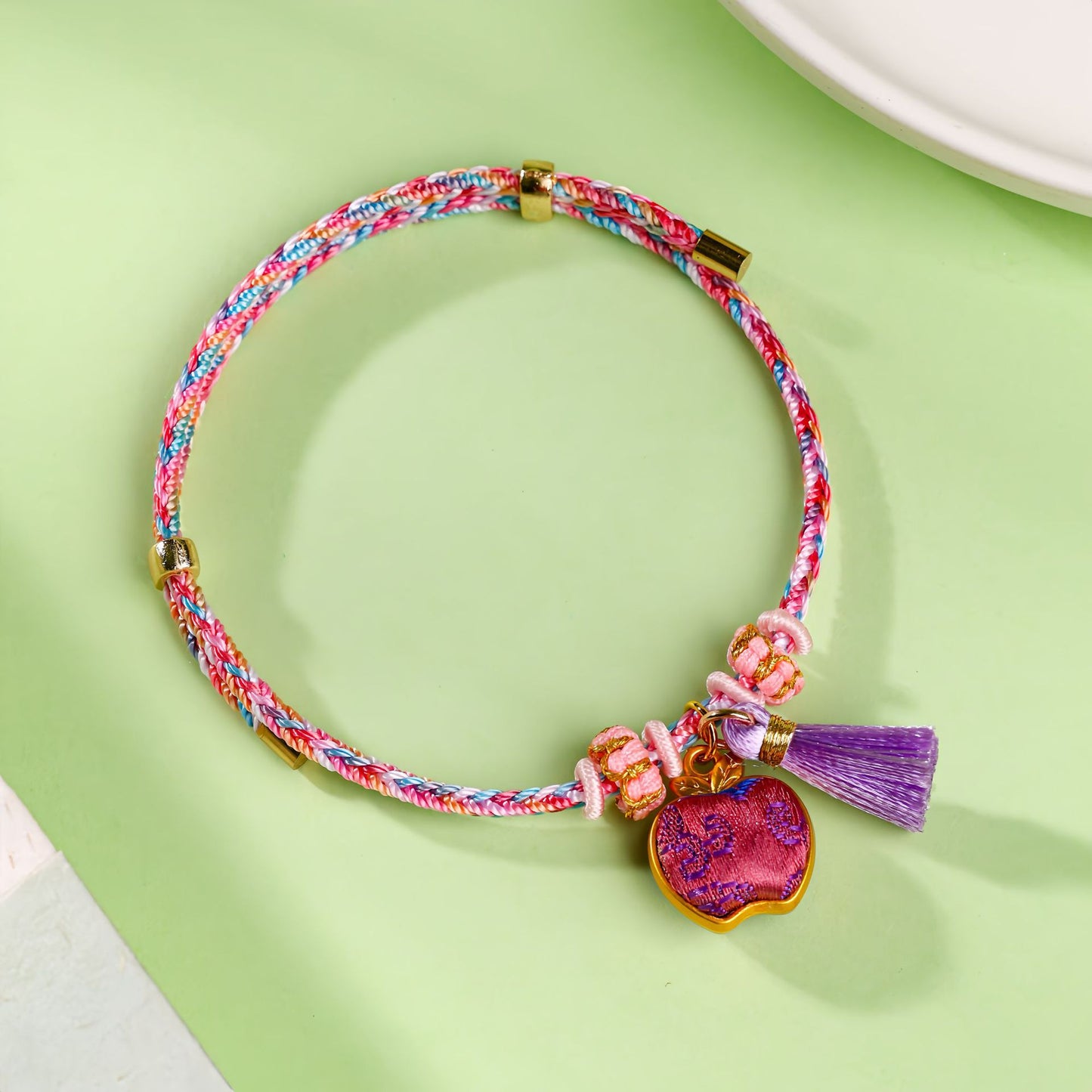 Brocade Colorful Braided Rope Dragon Boat Festival Carrying Strap Hand-woven Bracelets