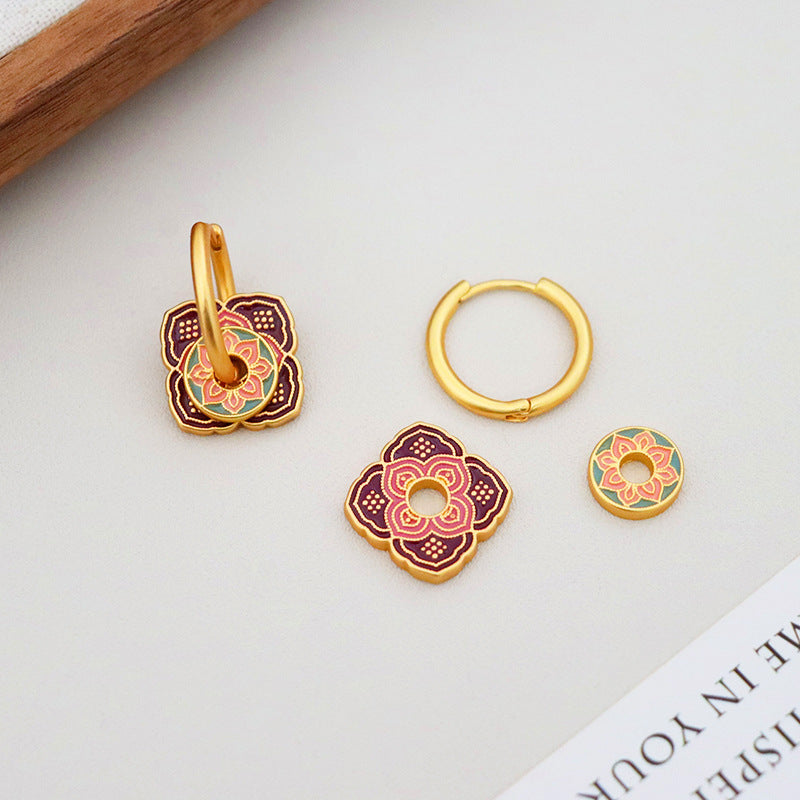 Women's Chinese Style Retro Ethnic High Sense Minority Fashion Ear Buckle