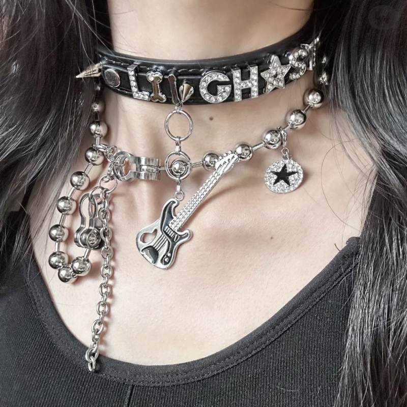 Trendy Cool Dark Style Punk Design Necklaces