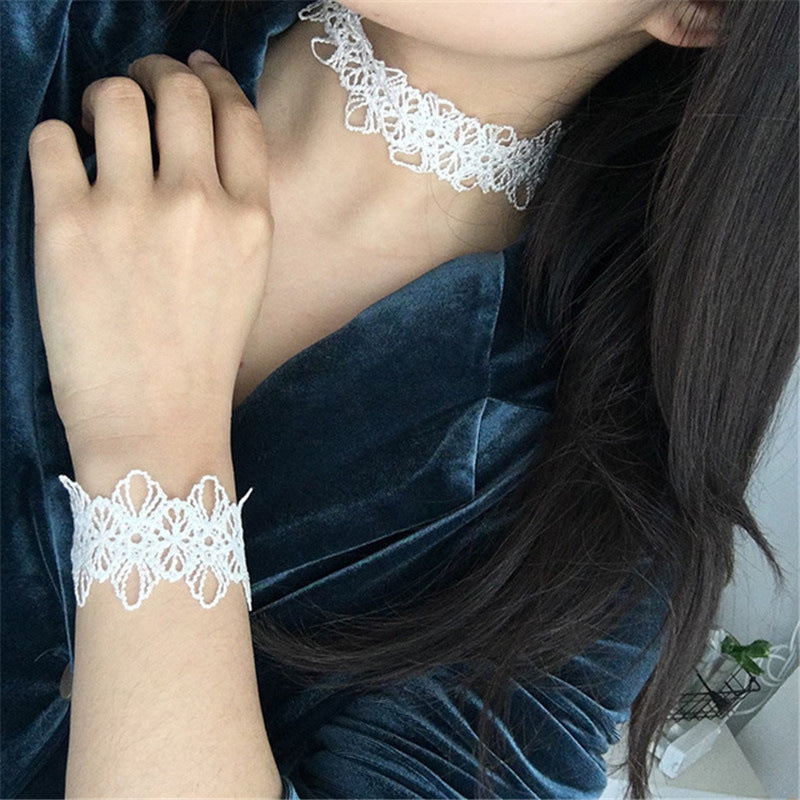 Wind Black Lace Female Temperament Sexy Necklaces