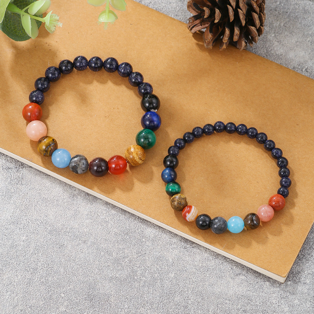 Eight Planets Blue San Starry Sky Bracelets