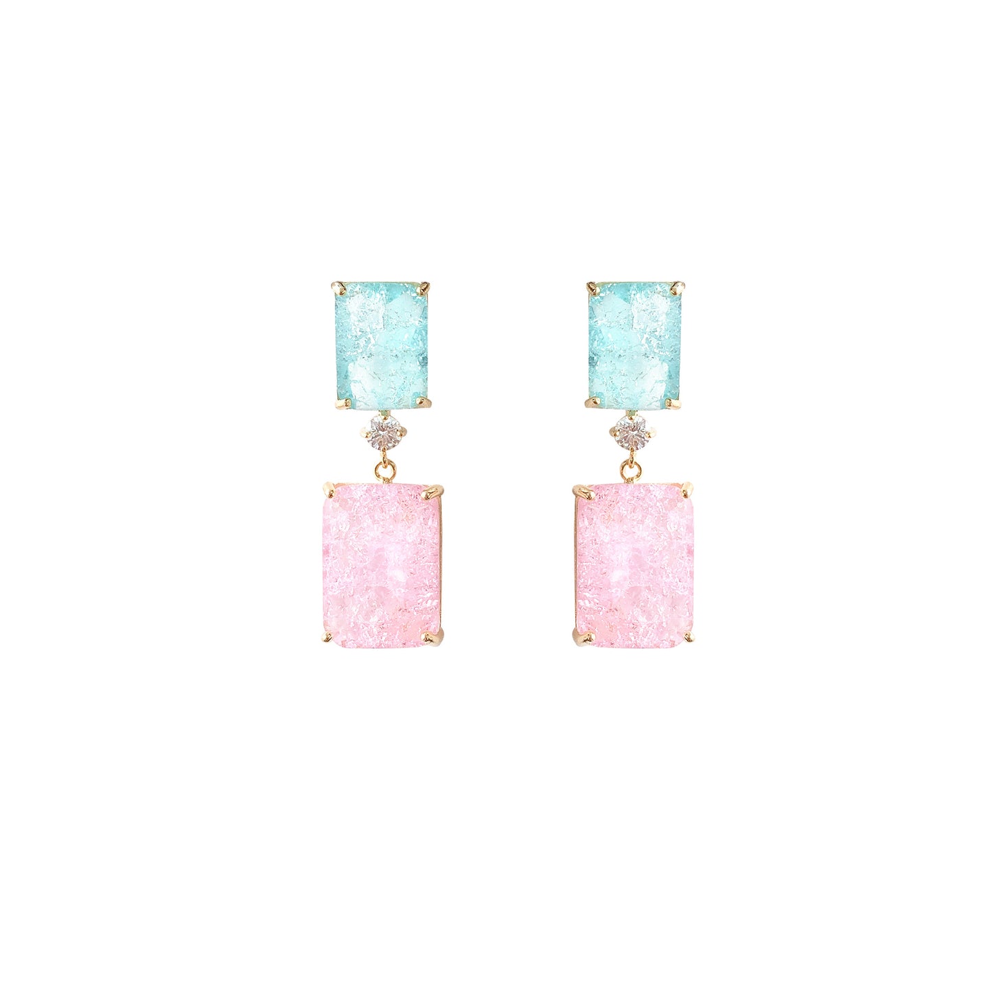 Women's Summer Fresh Temperament Sier Ear Ice Crack Rings