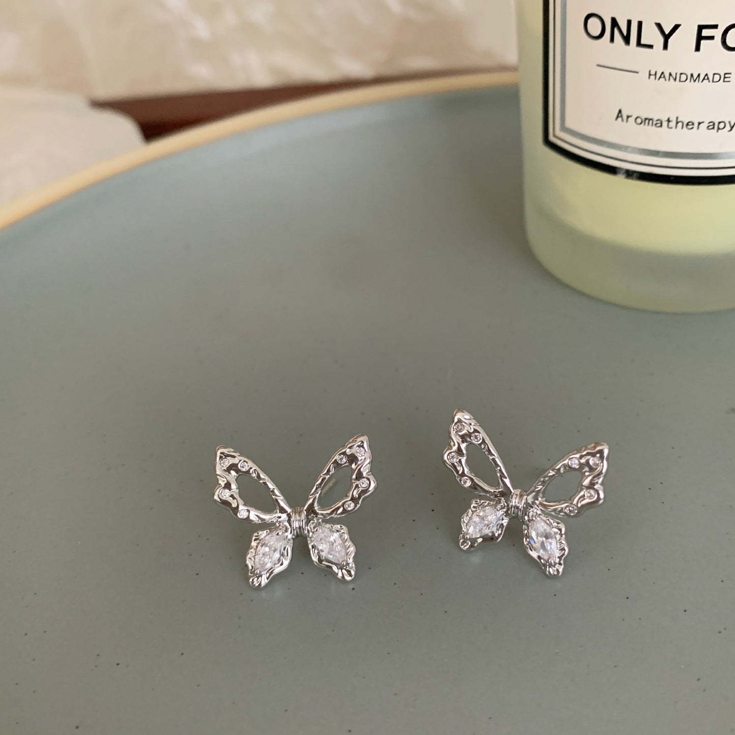 Women's Needle Fairy Hollow Butterfly Summer Simple Niche Design Sweet Earrings