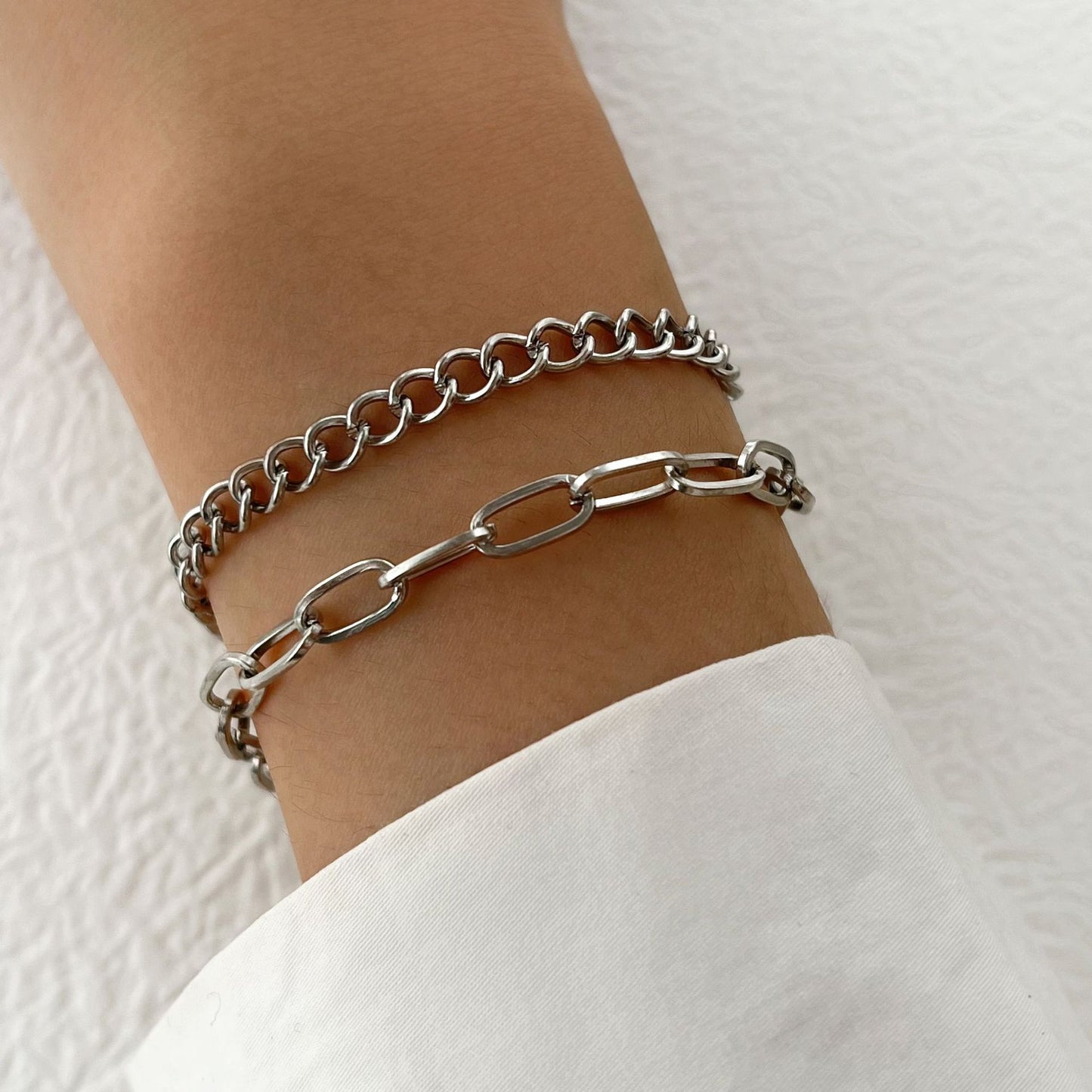 Metal Suit Personality Thick Chain Creative Bracelets