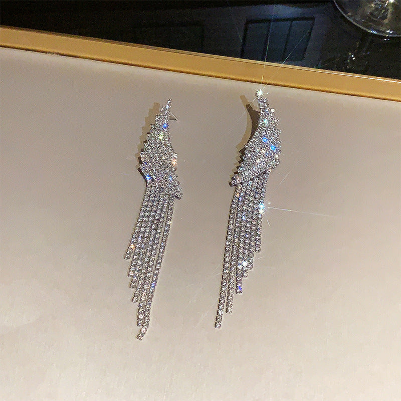 Long Fringe High-grade Light Luxury Temperament Earrings