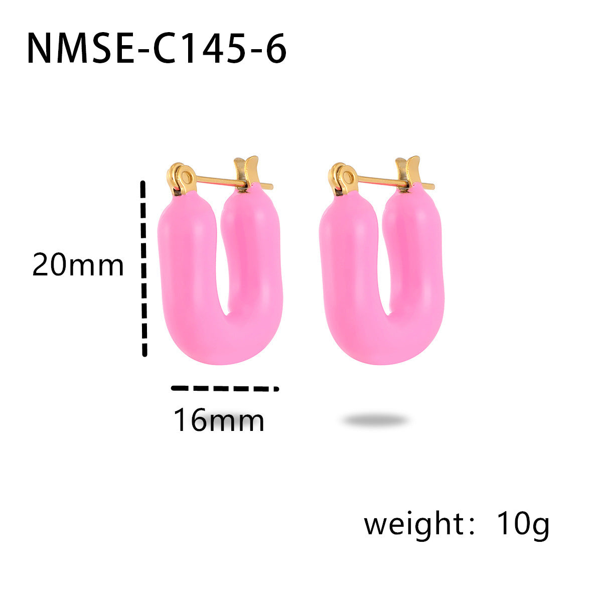Women's Retro U-shaped Colorful Oil Titanium Steel For Minority Simple High-grade Rings