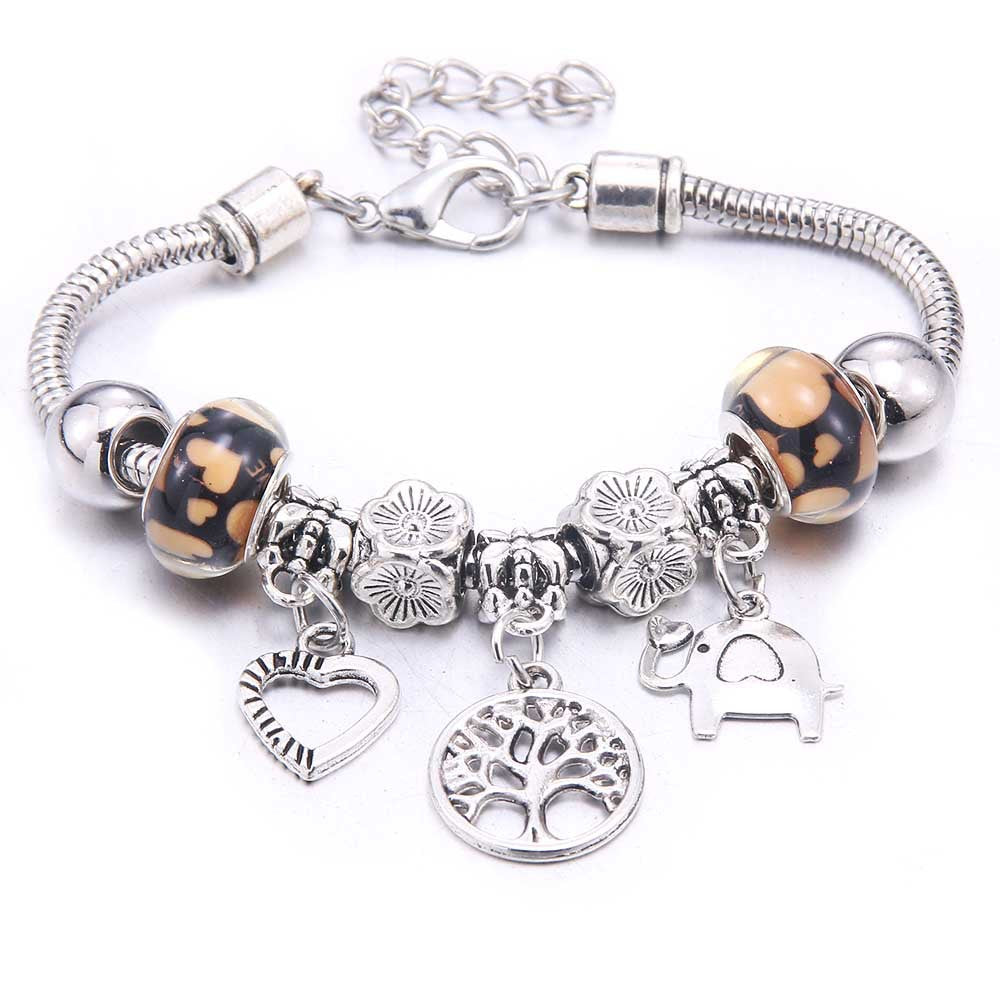 Women's Grid Popular Adjustable Crystal Love Butterfly Bracelets