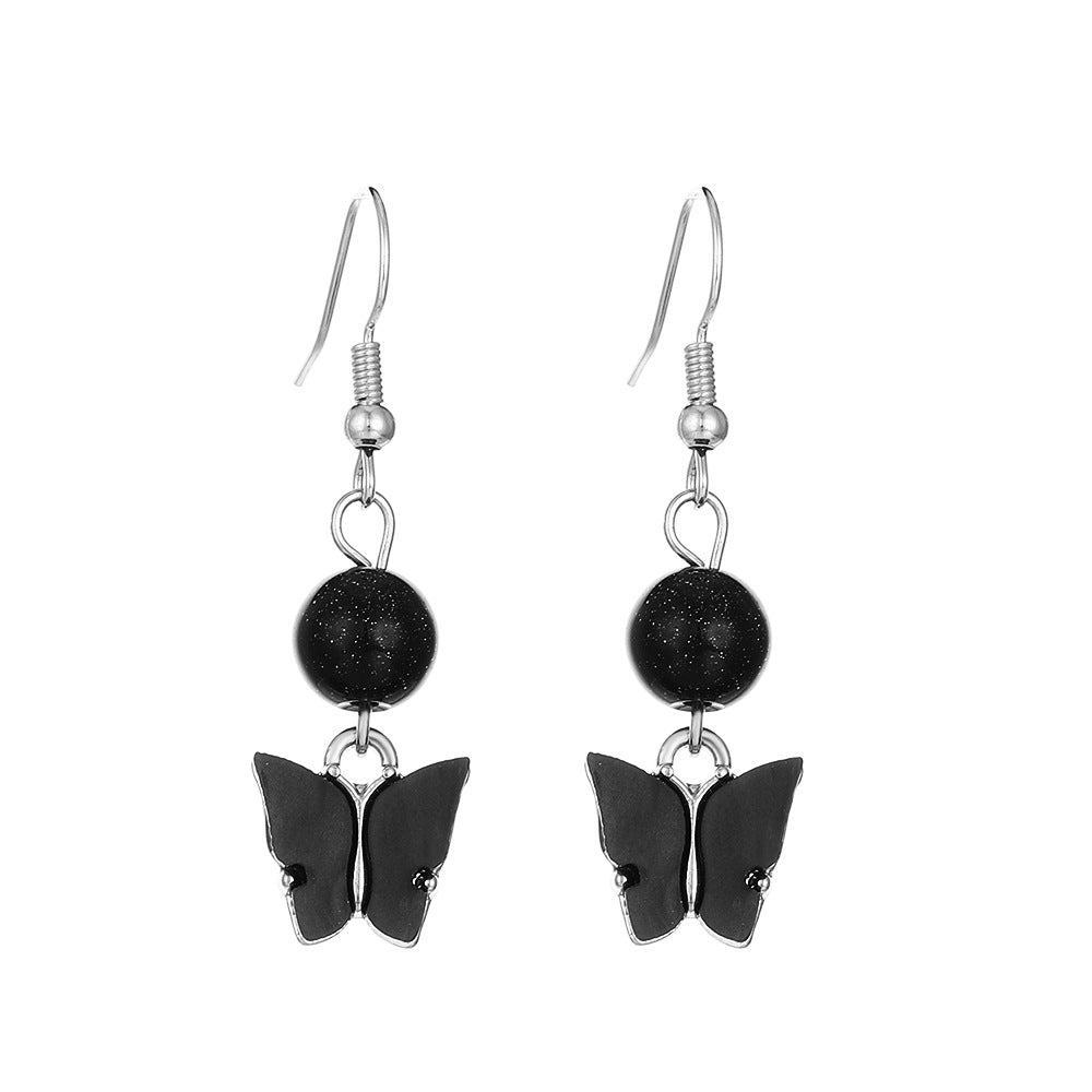 Women's Acrylic Butterfly For Fashion Sweet Eardrop Earrings