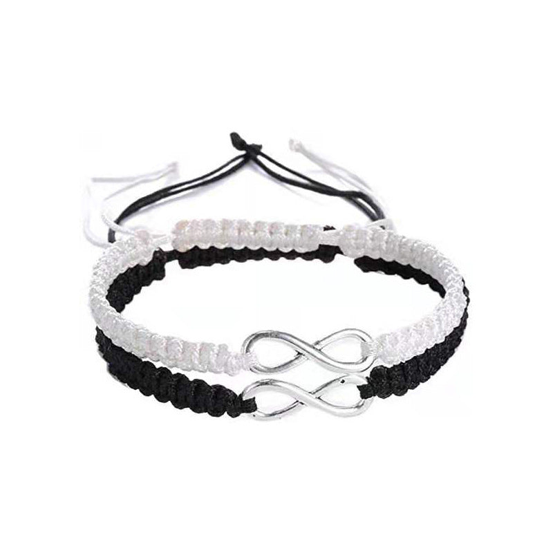 Words Infinite Woven Adjustable Friendship Couple Bracelets