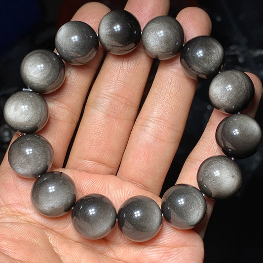 Bracelets pour les yeux de bien-être en obsidienne Sier Stone Eyes