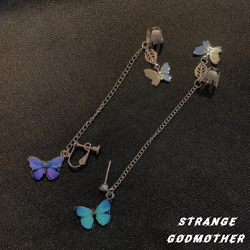 Heart Cold Style Cool Fairy Butterfly Ear Clip