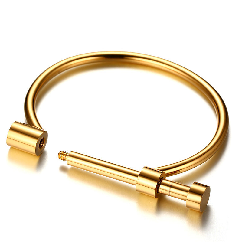 Titanium Steel Twist Open-end Stainless Mobius Fashion Ladies Bracelets
