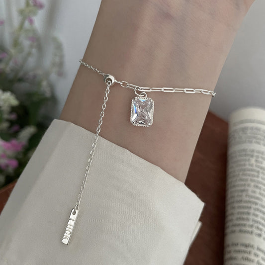 Square Diamond Tassel Adjustable Exquisite Fashion Bracelets