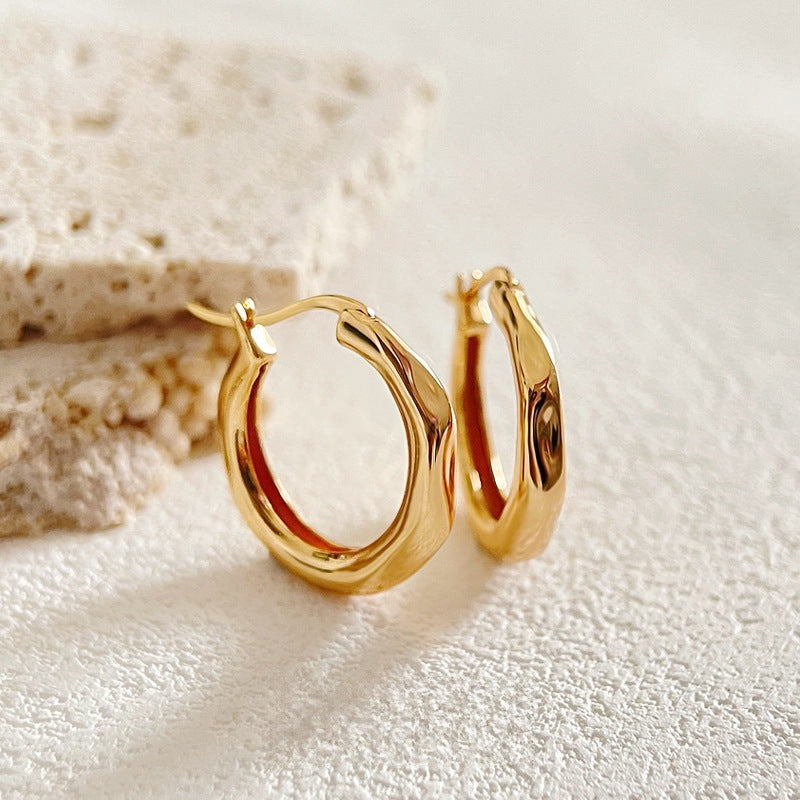 Luxury Geometric Clip Design High Sense Graceful Rings