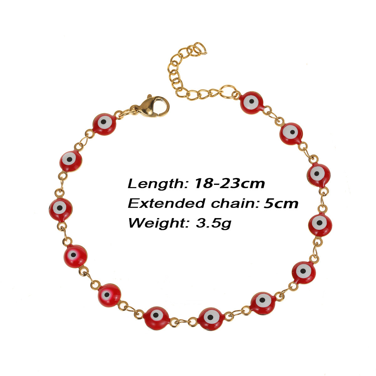 Women's Gold Stainless Steel Chain Adjustable Fashion Bracelets