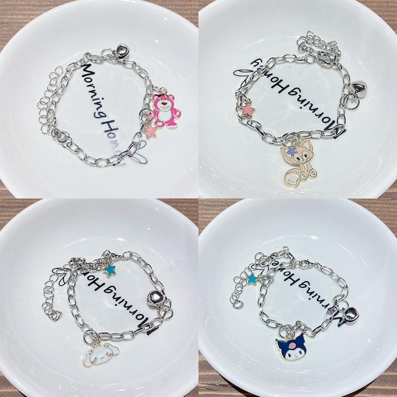 Bell Gift Cartoon Couple Stall Niche Bracelets