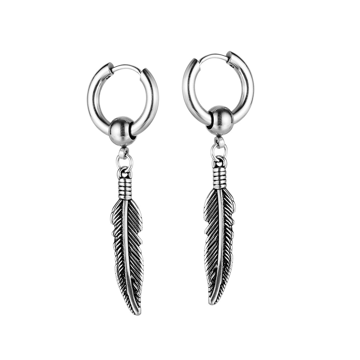 Ornament Street Retro Hip Hop Leaf Tassel Earrings