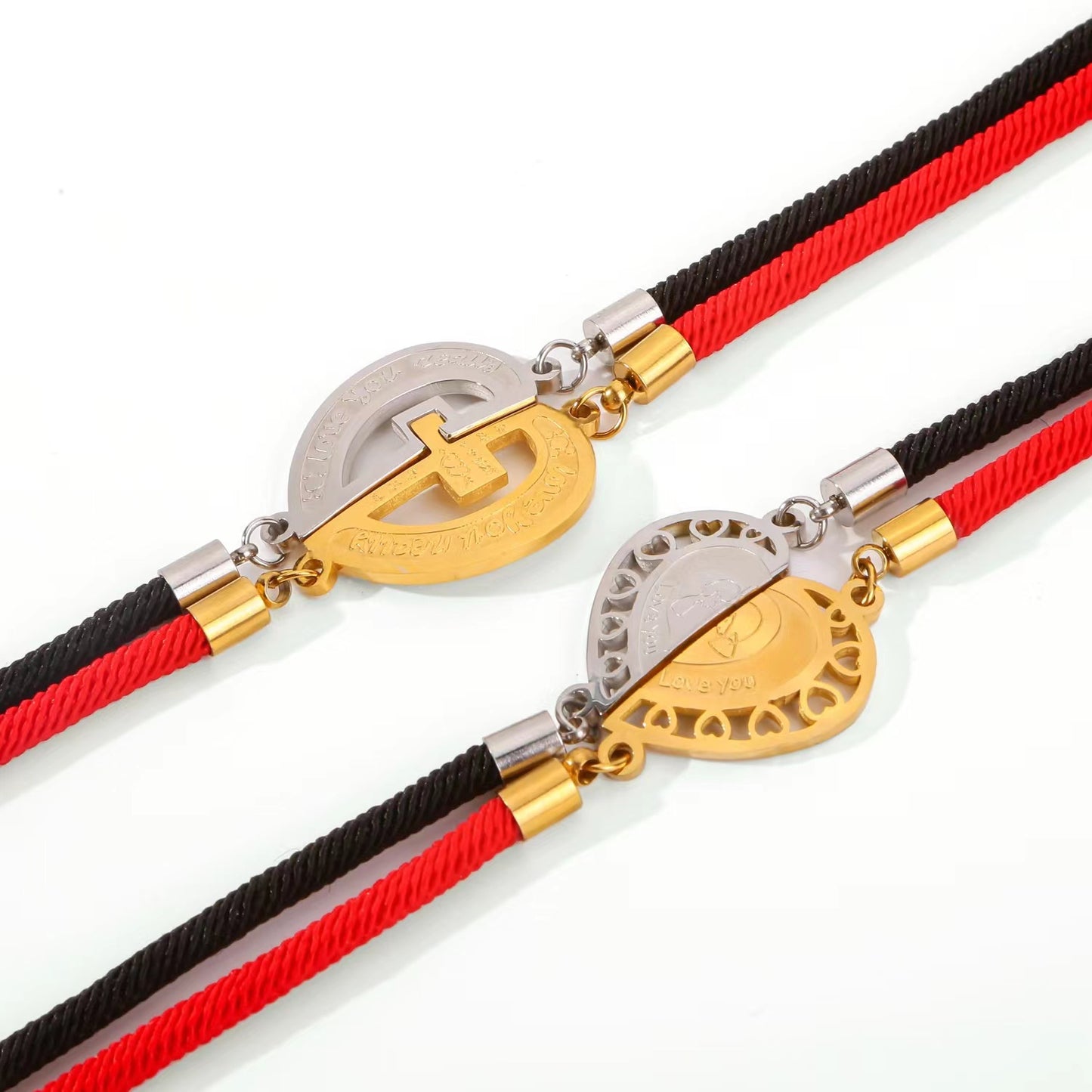 American Woven Stitching Couple Friendship Unisex-Armbänder