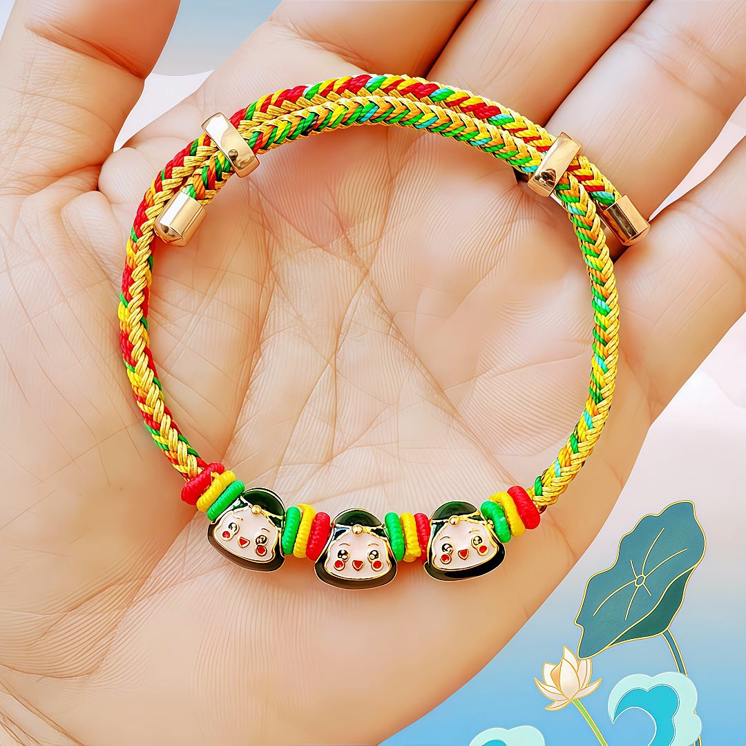 Colorful Wire Carrying Strap Adult Perfume Bag Dragon Boat Festival Bracelets