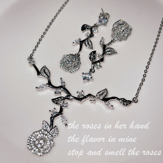 Temperament Jardin Monet Rose Super Classic Jewelry Set