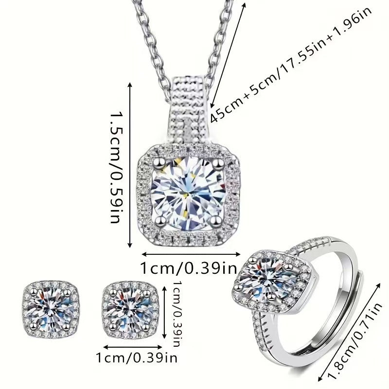 Women's Light Luxury Minority Birthday Gift High Jewelry Set