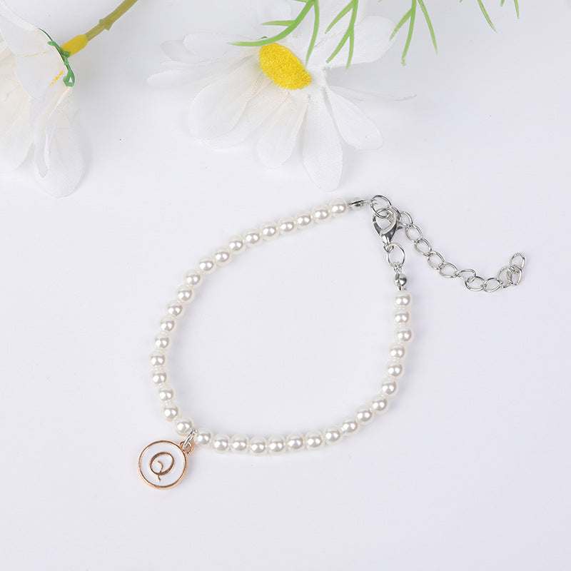 Simple Pearl English Your Name Female Bracelets