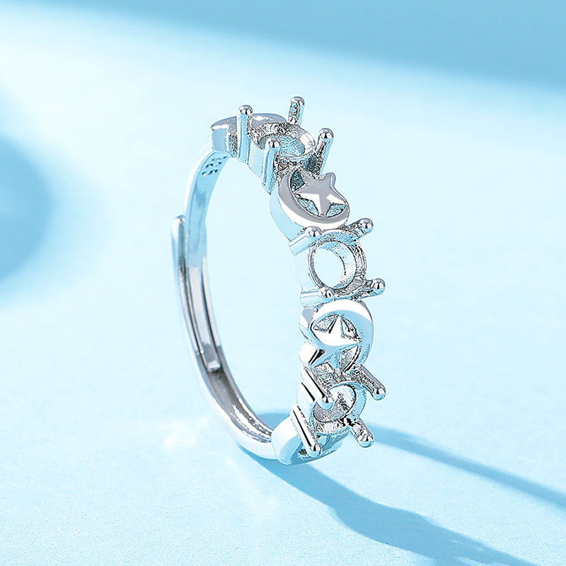 Women's Open Setting Empty Holder Inset More Sizes Imitation Rings
