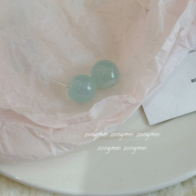 Small Size Round Beads Special Interest Simple Ear Clip