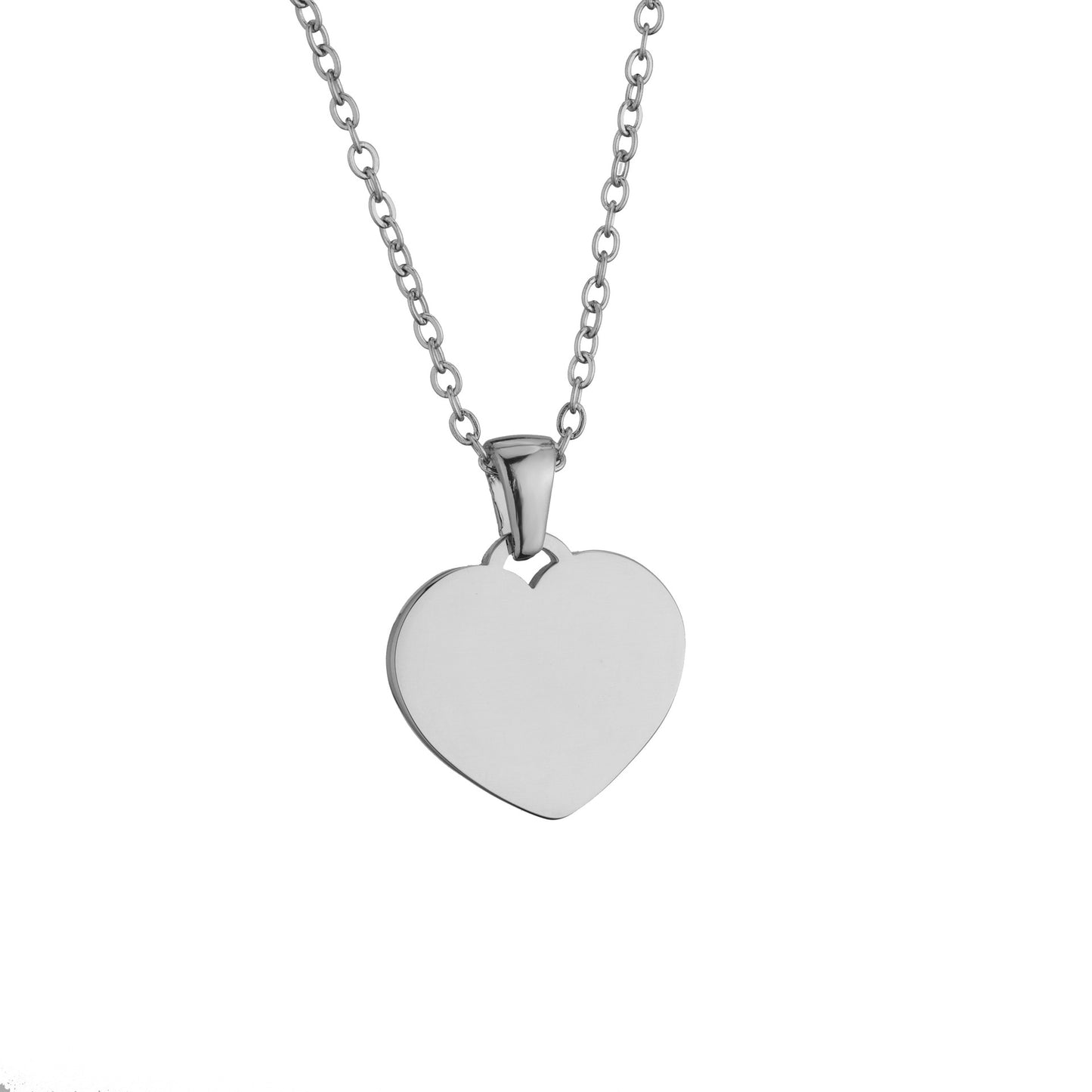 Engraving Possible Stainless Steel Mother's Day Couple Gift Heart Necklace