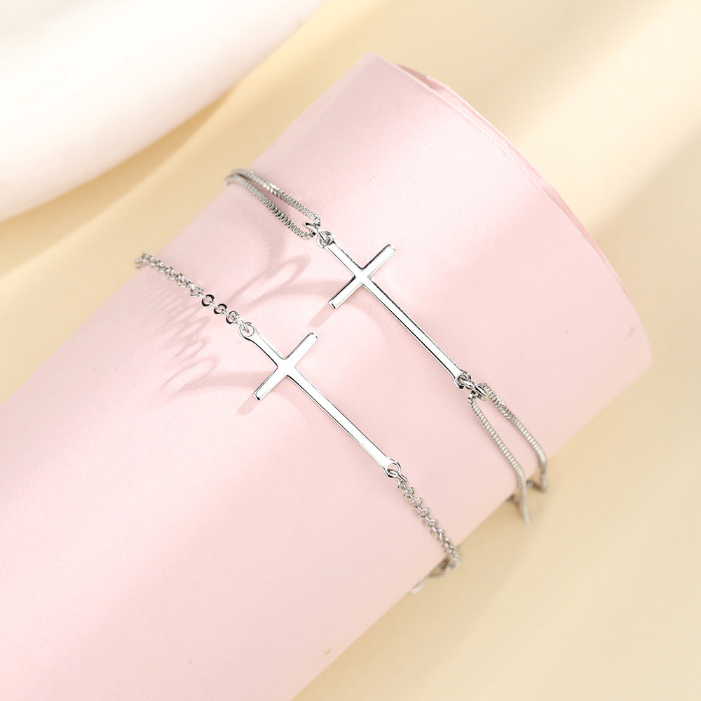 Cross Personality Hipster Geometric Wristband Gift Bracelets