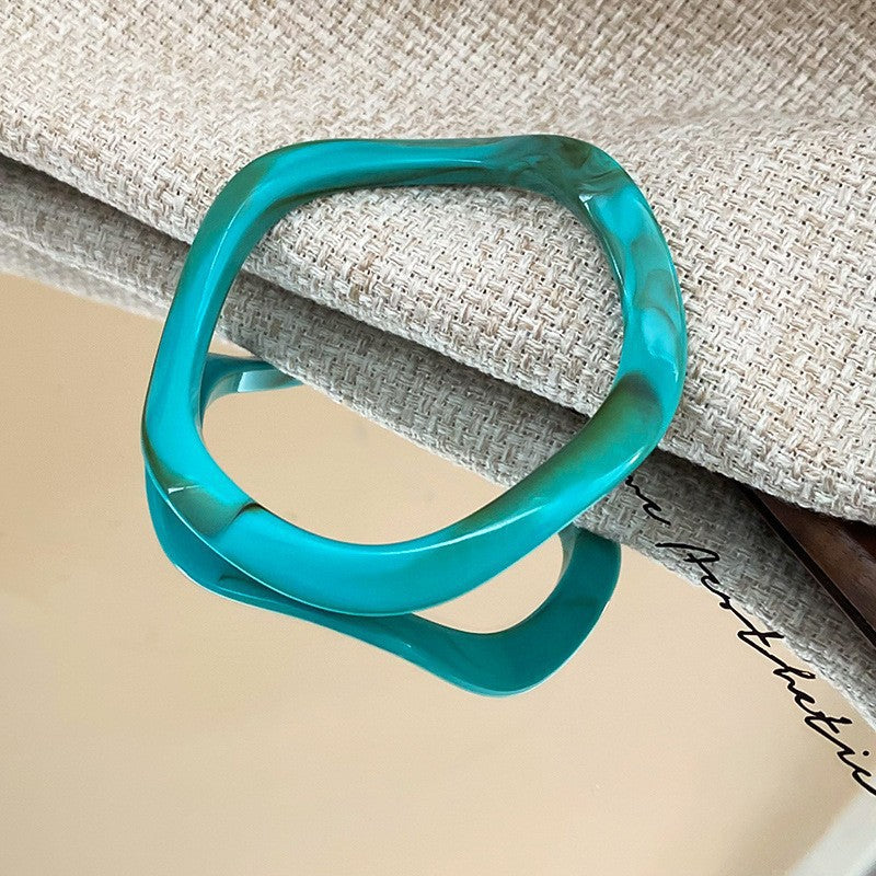 Irregular Resin Mori Style Simple Commute Light Bracelets