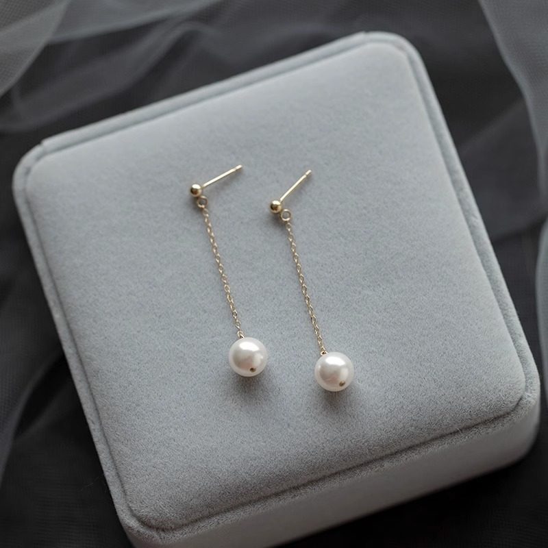 Long Fringe Summer High-grade Square Round Face Cheongsam Earrings