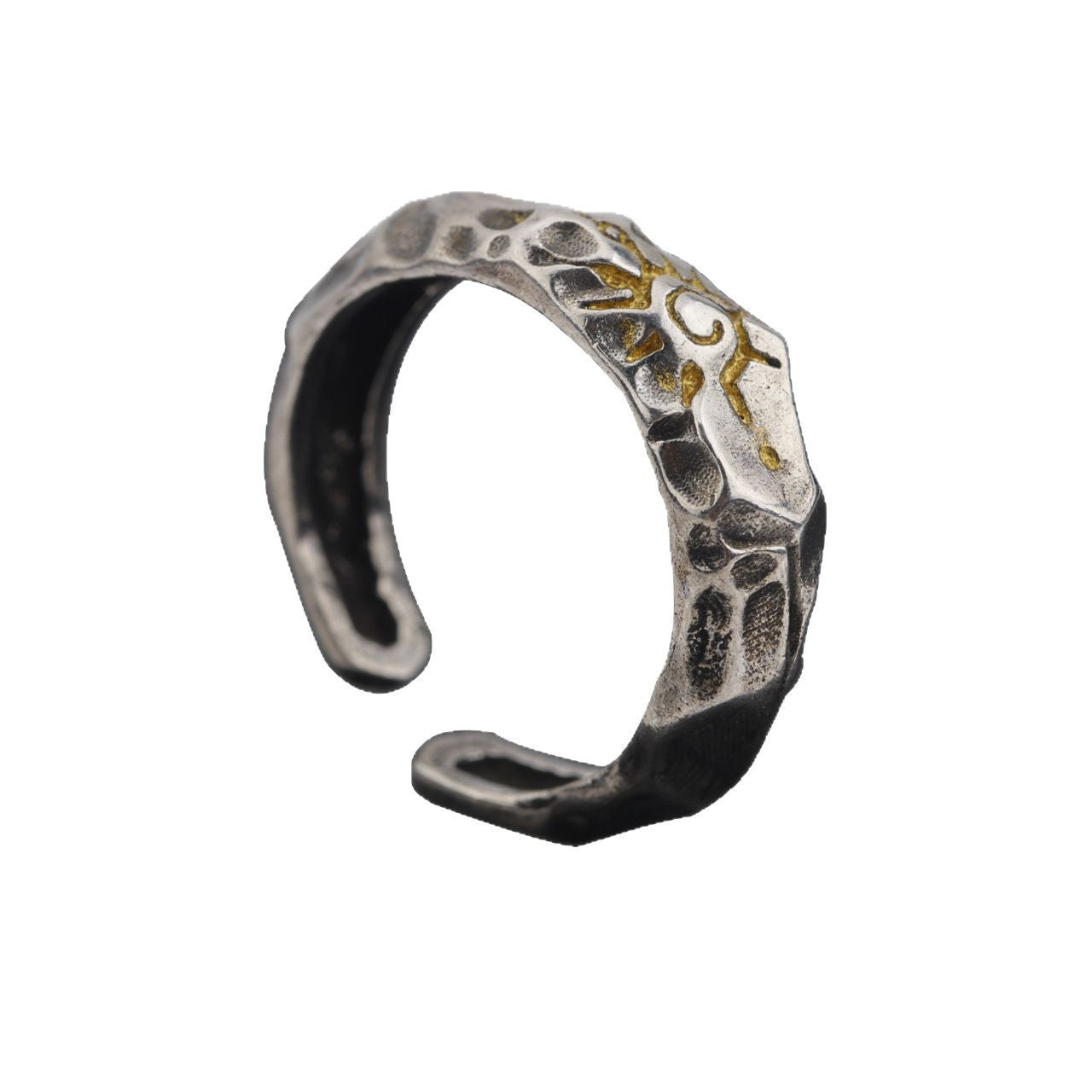 Men's Personality Trendy Cold Style Color Matching Index Finger Fashion Imitation Rings