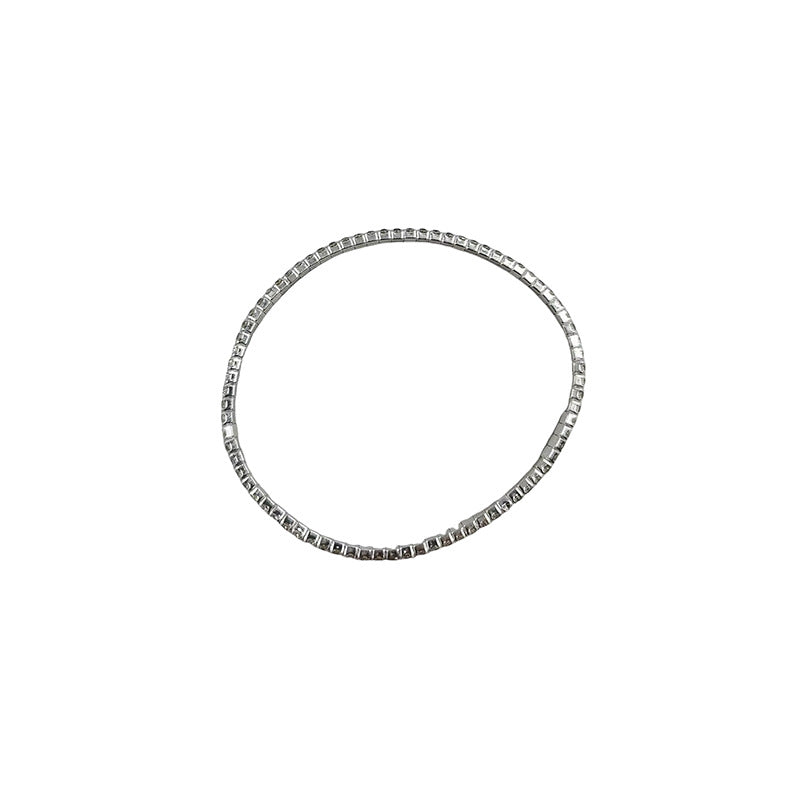 Rhinestone Zircon Elastic Laminated Adjustable Female Bracelets