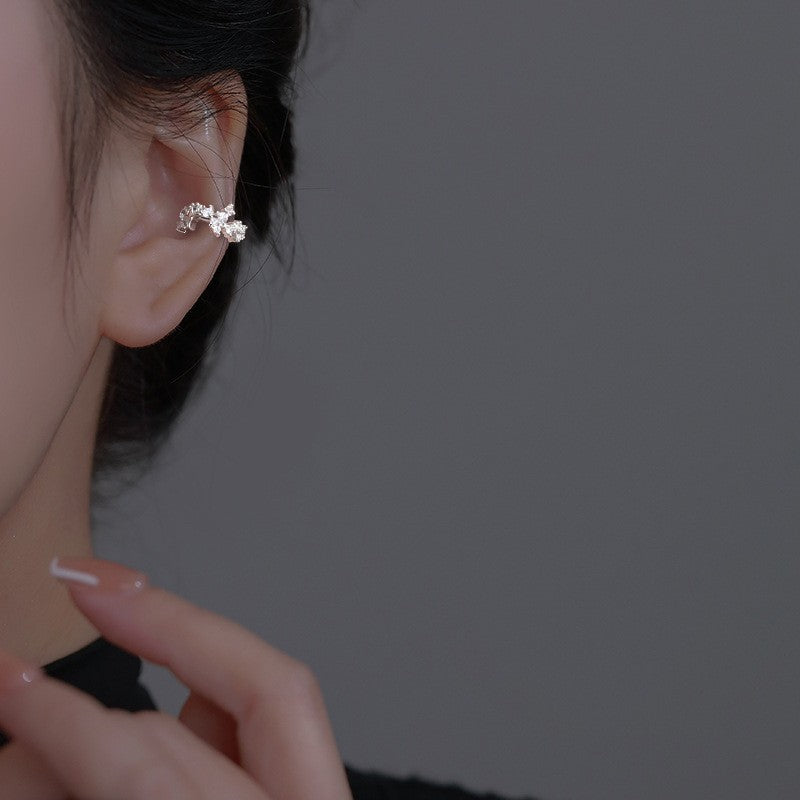 Starry Long Pearl Tassel Zircon Without Rings