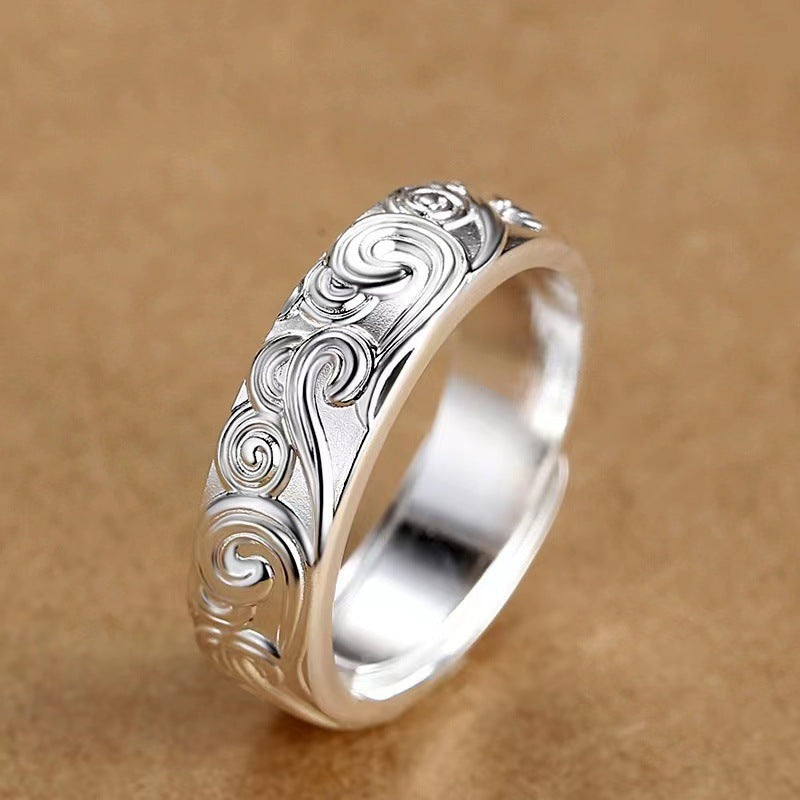 Men's Fashion Niche Personality Antique Retro Single Rings