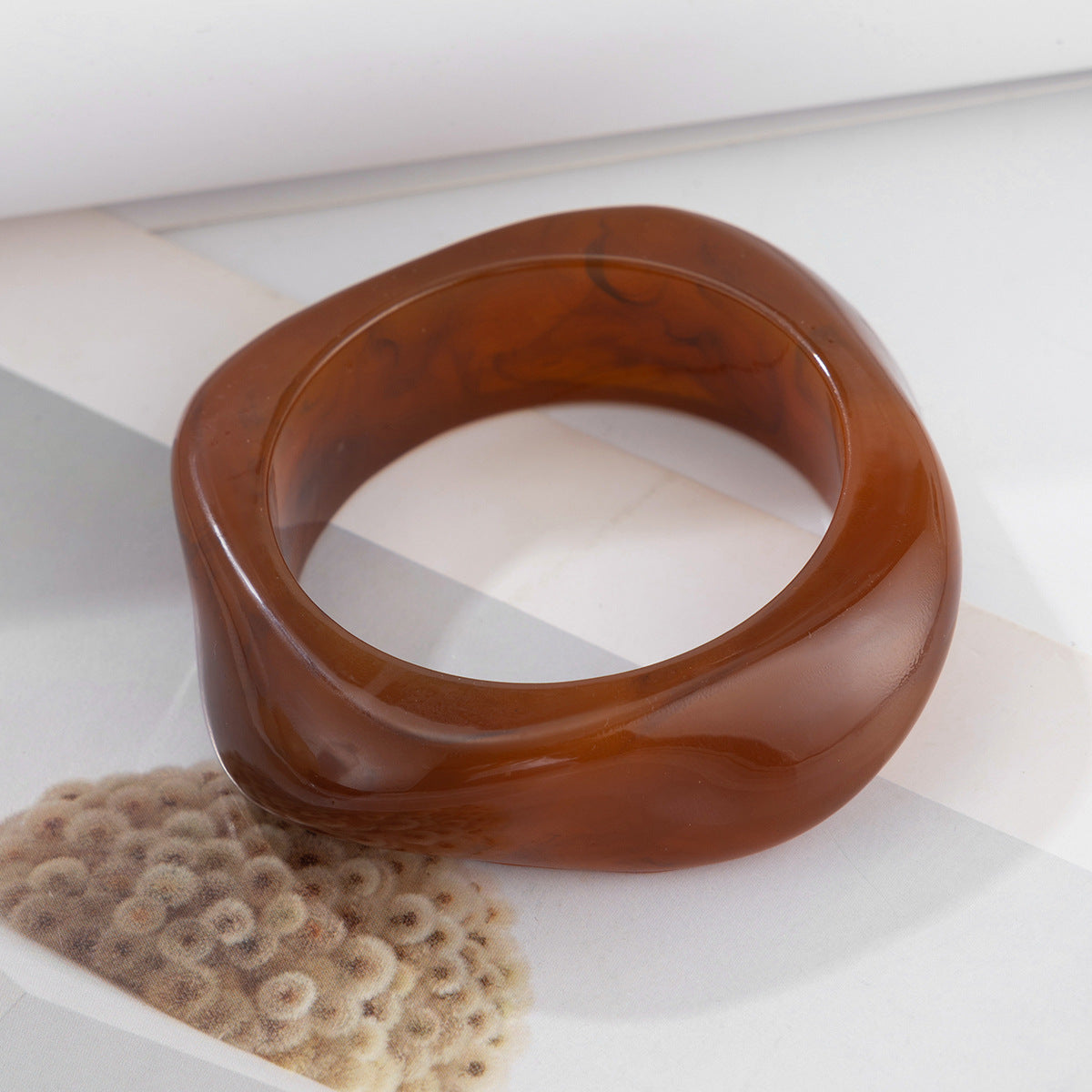 Irregular Translucent Female Personality Acrylic Color Bracelet