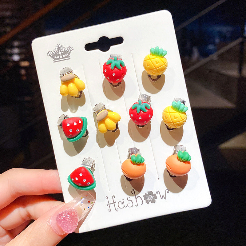 Children's Without Pierced Ears Princess Eardrop Cute Ear Clip