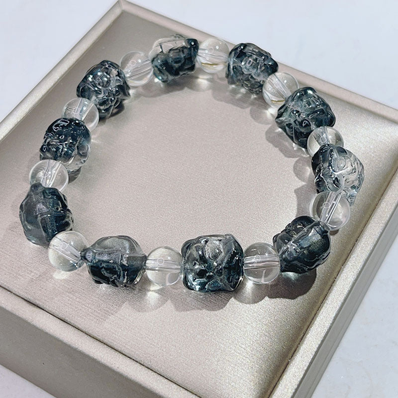 Chinese Style Ten Glaze Lion Female Bracelets