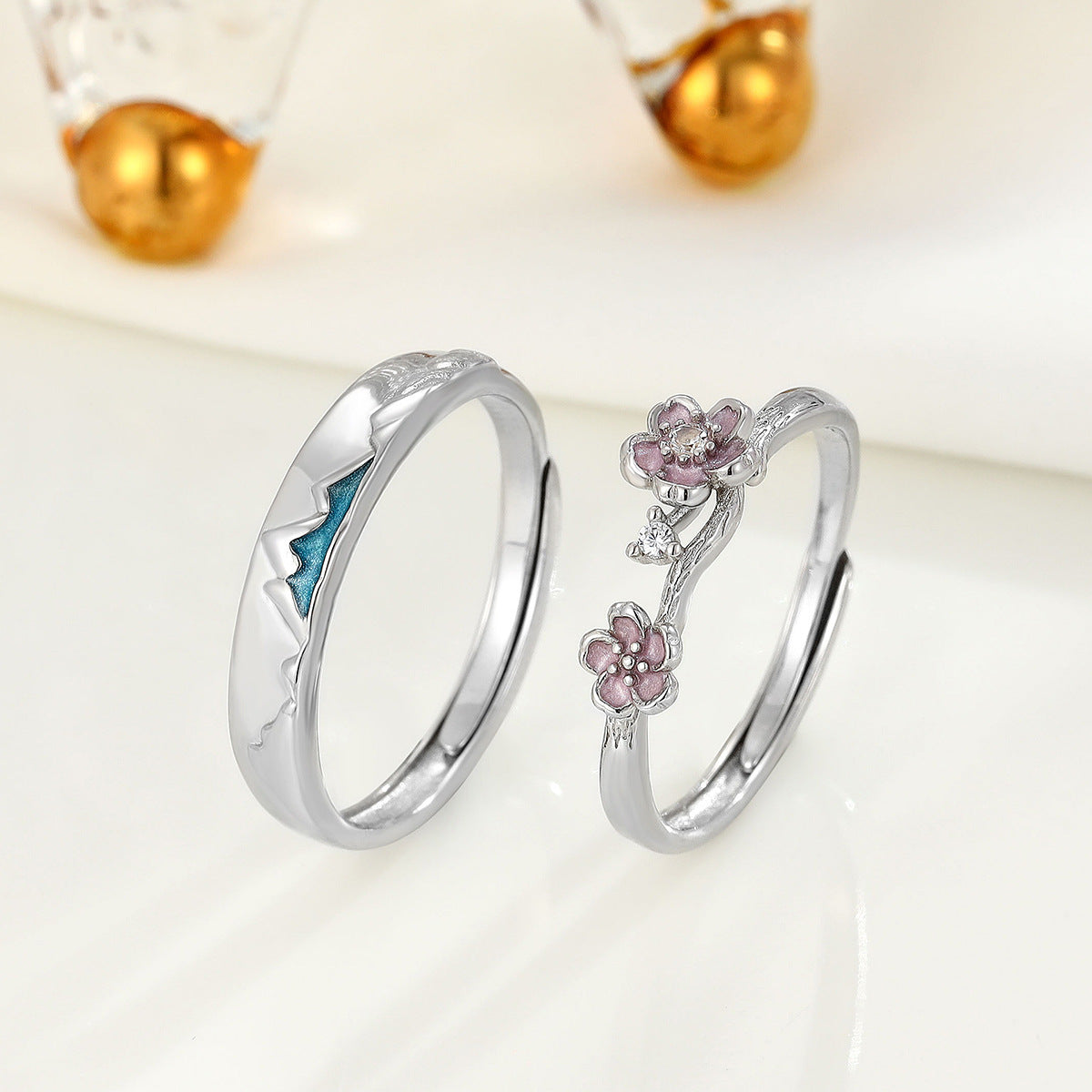 Women's & Men's & Sier Fuji Mountain Elegant Fashion Rings