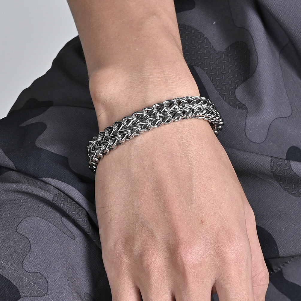 Men's Personality Trend Titanium Steel Ornament Hip Bracelets